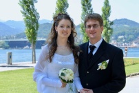 Iwan und Carina Meier bei ihrer Hochzeit